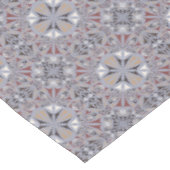 Burgundy en Gray Elegant Pattern Tafelkleed (Gekanteld)