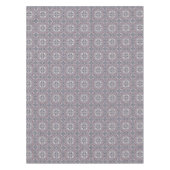 Burgundy en Gray Elegant Pattern Tafelkleed (Voorkant)