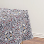 Burgundy en Gray Elegant Pattern Tafelkleed (Voorbeeld)