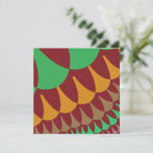 Burgundy en Green Scales Kaart (Staand voorkant)