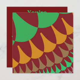 Burgundy en Green Scales Kaart