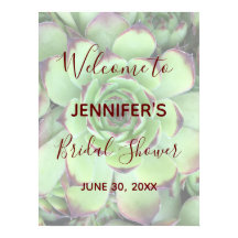 Burgundy en Green Succulent Photo Vrijgezellenfees