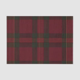 Burgundy en groen geruit tissuepapier
