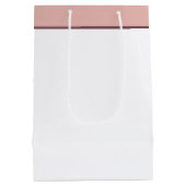 Burgundy en roze waterverf, gepersonaliseerd medium cadeauzakje (Achterkant)