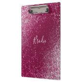 Burgundy en Silver Glitter Klembord (Links)