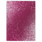 Burgundy en Silver Glitter Klembord (Achterkant)