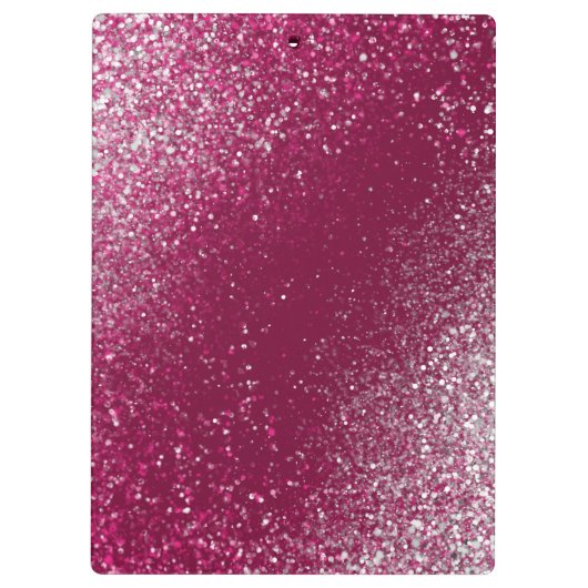 Burgundy en Silver Glitter Klembord (Achterkant)