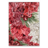 Burgundy en White Floral Wedding Kaart (Achterkant)