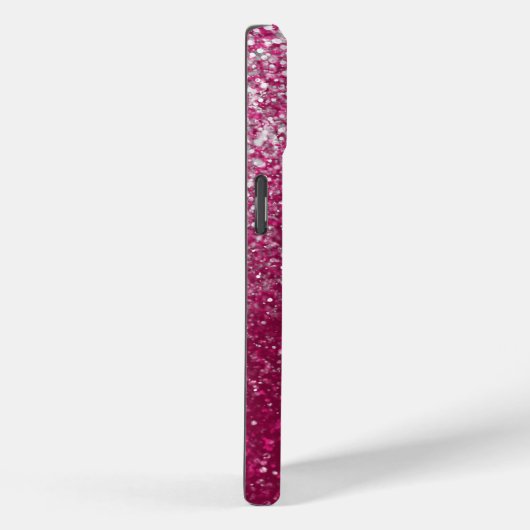 Burgundy en zilver glitter Case-Mate iPhone case (Achterkant / Rechts)