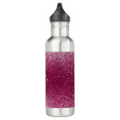 Burgundy en zilver glitters waterfles  (Rechts)