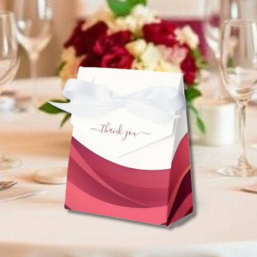 Burgundy Favor Boxes Bedankdoosjes