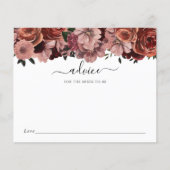 Burgundy Floral Advice for the Bride-to-Be (Voorkant)