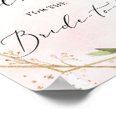 Burgundy floral adviseert de bruid om te tekenen poster (Hoek)