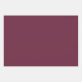 Burgundy Floral Design Inpakpapier Vel (Voorkant 3)