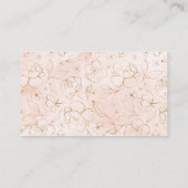 Burgundy Floral Diaper Raffle Enclosure Card Informatiekaartje (Achterkant)