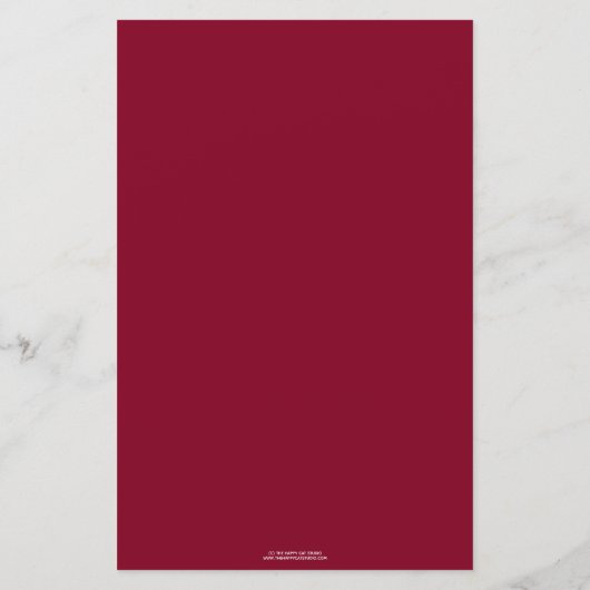 Burgundy Floral geeft het Baby shower Prijs (Achterkant)