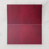 Burgundy Floral Geometric Romantic Waterverf Plaatskaartje (Binnenkant ongevouwen)