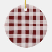 Burgundy Floral - Gepersonaliseerde Moeder van de  Keramisch Ornament (Achterkant)