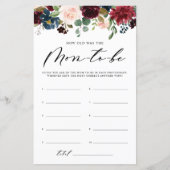 Burgundy Floral hoe oud het was van het schoenensp (Voorkant)