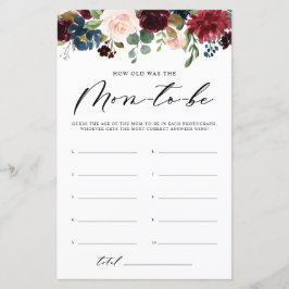 Burgundy Floral hoe oud het was van het schoenensp