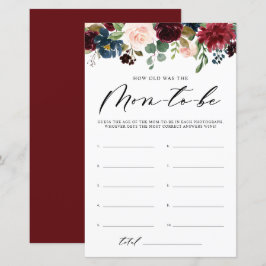 Burgundy Floral hoe oud het was van het schoenensp