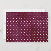 Burgundy Floral Home Sweet Home Housewarming Kaart (Achterkant)