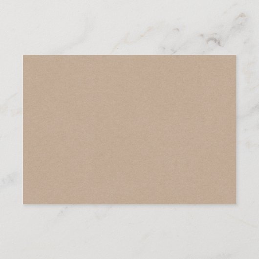 Burgundy Floral, Kraft, Black, Wedding-uitstel Informatiekaartje (Achterkant)