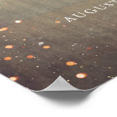 Burgundy Floral Lantern Rustic Wedding Sign Poster (Hoek)