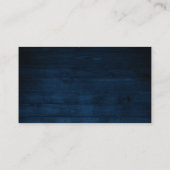 Burgundy Floral Navy Wedding Wishing well Enclosur Informatiekaartje (Achterkant)