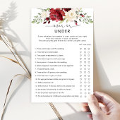 Burgundy Floral, over of onder vrijgezellenfeest