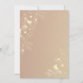 Burgundy Floral Rehearsal Dinner Invitation Kaart (Achterkant)