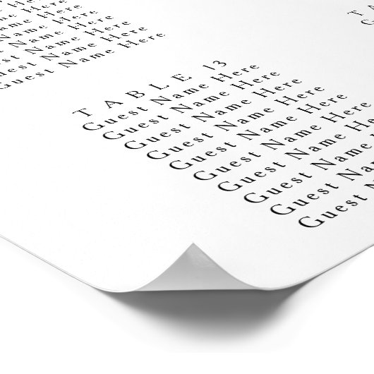 Burgundy Floral Roos Gold Wedding Seating Chart Poster (Hoek)