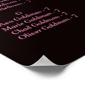 Burgundy Floral Rustic Poster (Hoek)