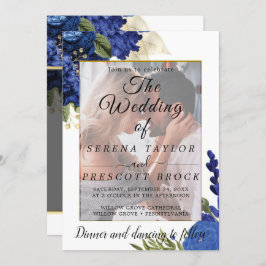 Burgundy Floral Vellum Wedding Invitation Kaart