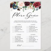 Burgundy Floral wat is er op je telefoonschoenen? (Voorkant)