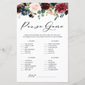 Burgundy Floral wat zit er in je paarse schoenensp (Voorkant)