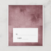 Burgundy Floral Wedding Reception Plaatskaarten Plaatskaartje (Buitenkant ongevouwen)