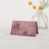 Burgundy Floral Wedding Reception Plaatskaarten Plaatskaartje (Achterkant)