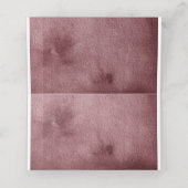 Burgundy Floral Wedding Reception Plaatskaarten Plaatskaartje (Binnenkant ongevouwen)