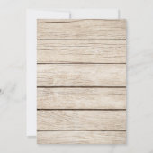 Burgundy Floral Wine Barrel Engagement Party Kaart (Achterkant)