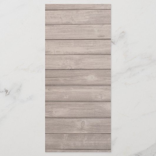 Burgundy Floral Wine Barrel Fall WeddenMenu Menu (Achterkant)