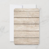 Burgundy Floral Wine Barrel Fall Weddenschap RSVP (Achterkant)