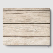 Burgundy Floral Wine Barrel Fall Wedding Gastenboek (Achterkant)