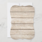 Burgundy Floral Wine Barrel Fall Wedding Kaart (Achterkant)