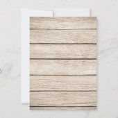 Burgundy Floral Wine Barrel Rehearsal Dinner Kaart (Achterkant)