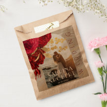 Burgundy Floral Wreath Arch Photo Wedding