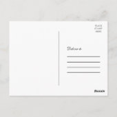 Burgundy Floral Wreath Gold Save the Date Photo Briefkaart (Achterkant)