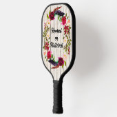 Burgundy Florals, Feathers, Wood 2 Paddle Pro (Links)