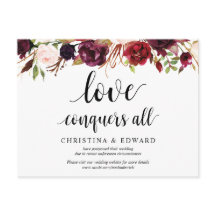 Burgundy Florals, Love verovert all, Postponed