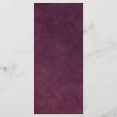 Burgundy Florals, plaats het plaatsen Dank u Kaart (Achterkant)